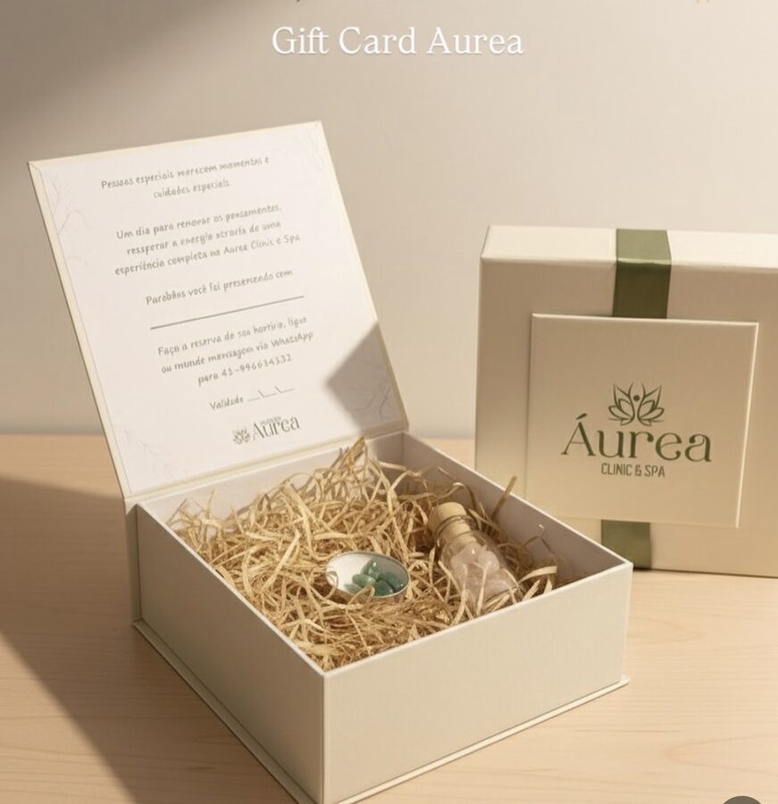 Caixa presente do Gift Card Aurea